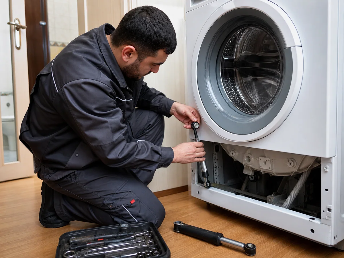 Washing machine shock-absorber repair in Yasamal